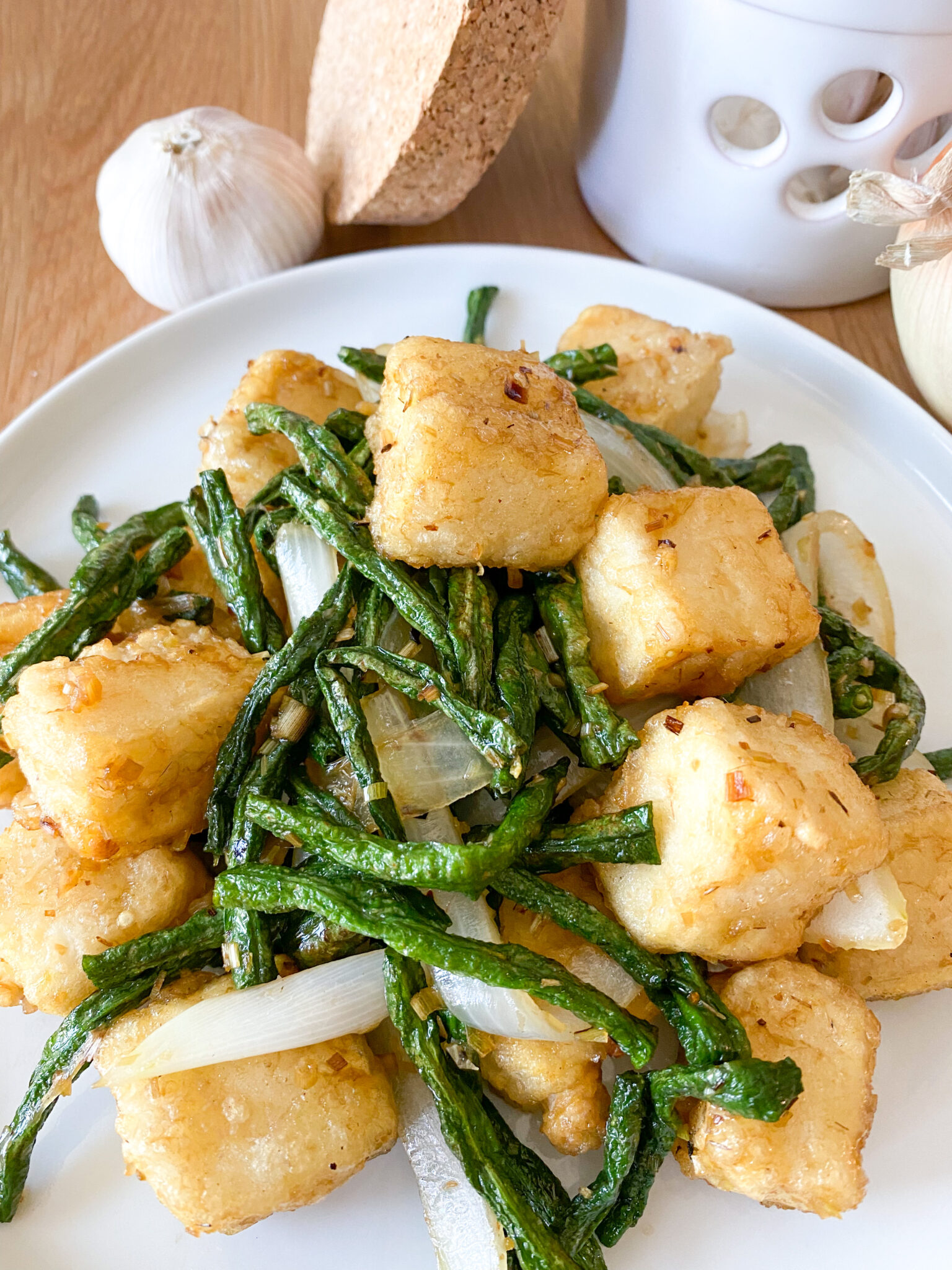 Crispy Oven-fried Tofu - Viral TikTok Asian recipes!
