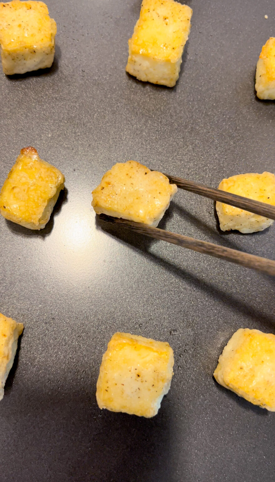 Crispy Oven-fried Tofu - Viral TikTok Asian recipes!