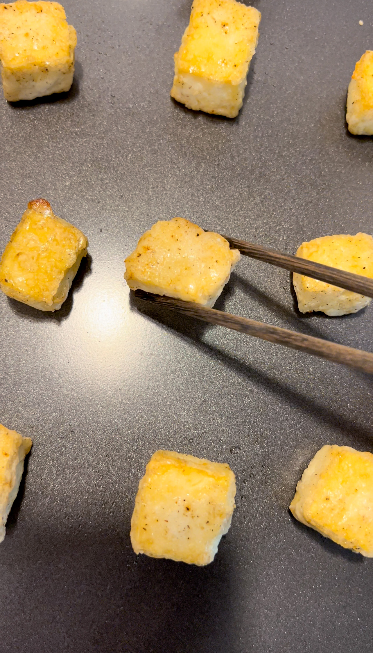 Crispy Oven-fried Tofu - Viral TikTok Asian recipes!
