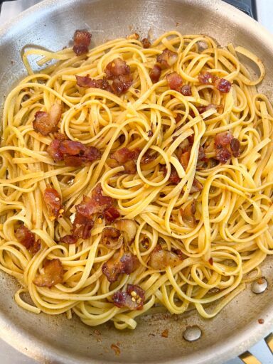 bacon chili oil pasta