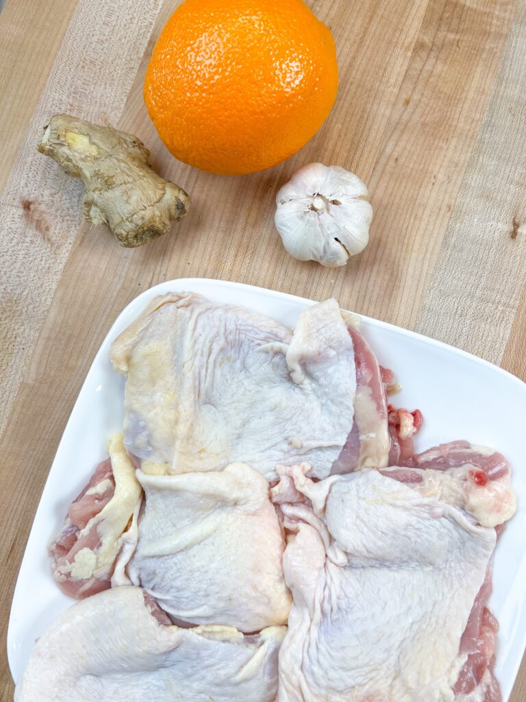 orange glazed chicken