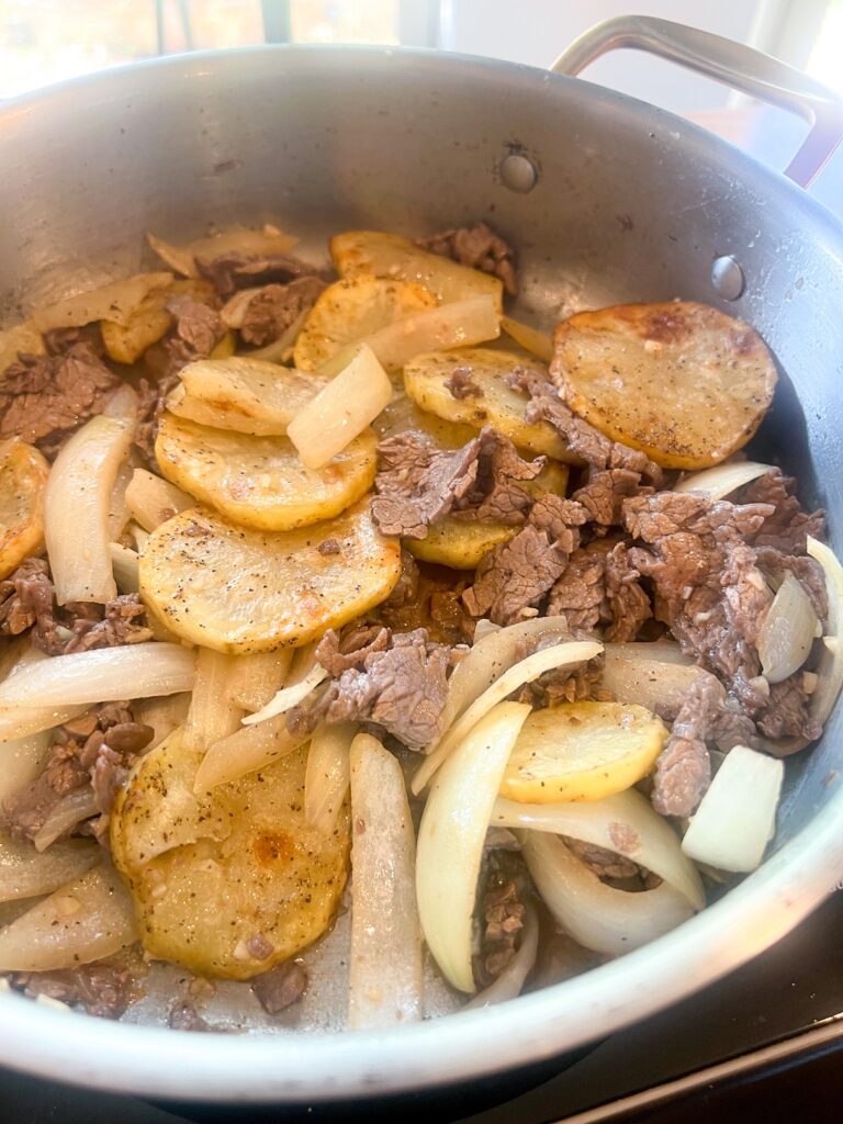Beef and Potato Stir-fry