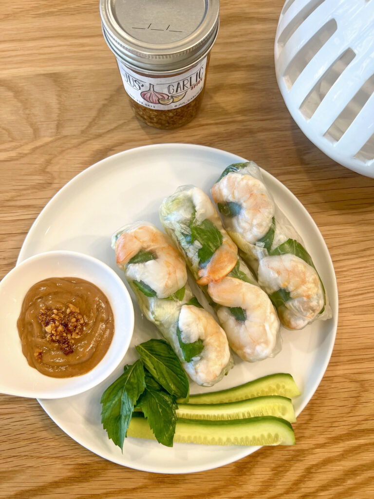 Peanut dipping sauce for fresh spring rolls