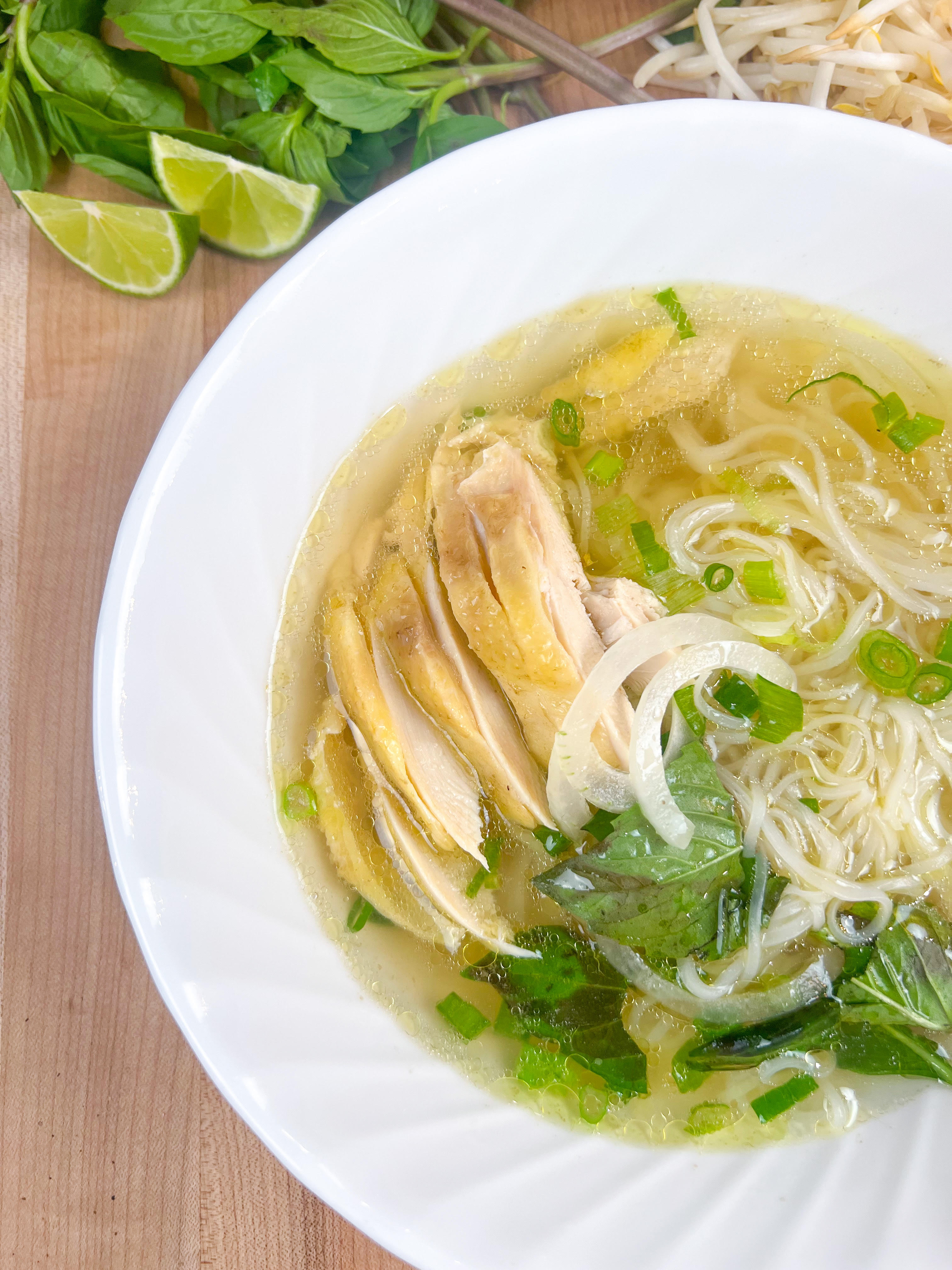 Pho Ga (Vietnamese chicken noodle soup)