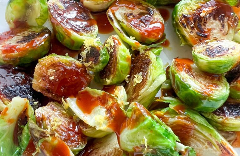 gochujang brussel sprouts