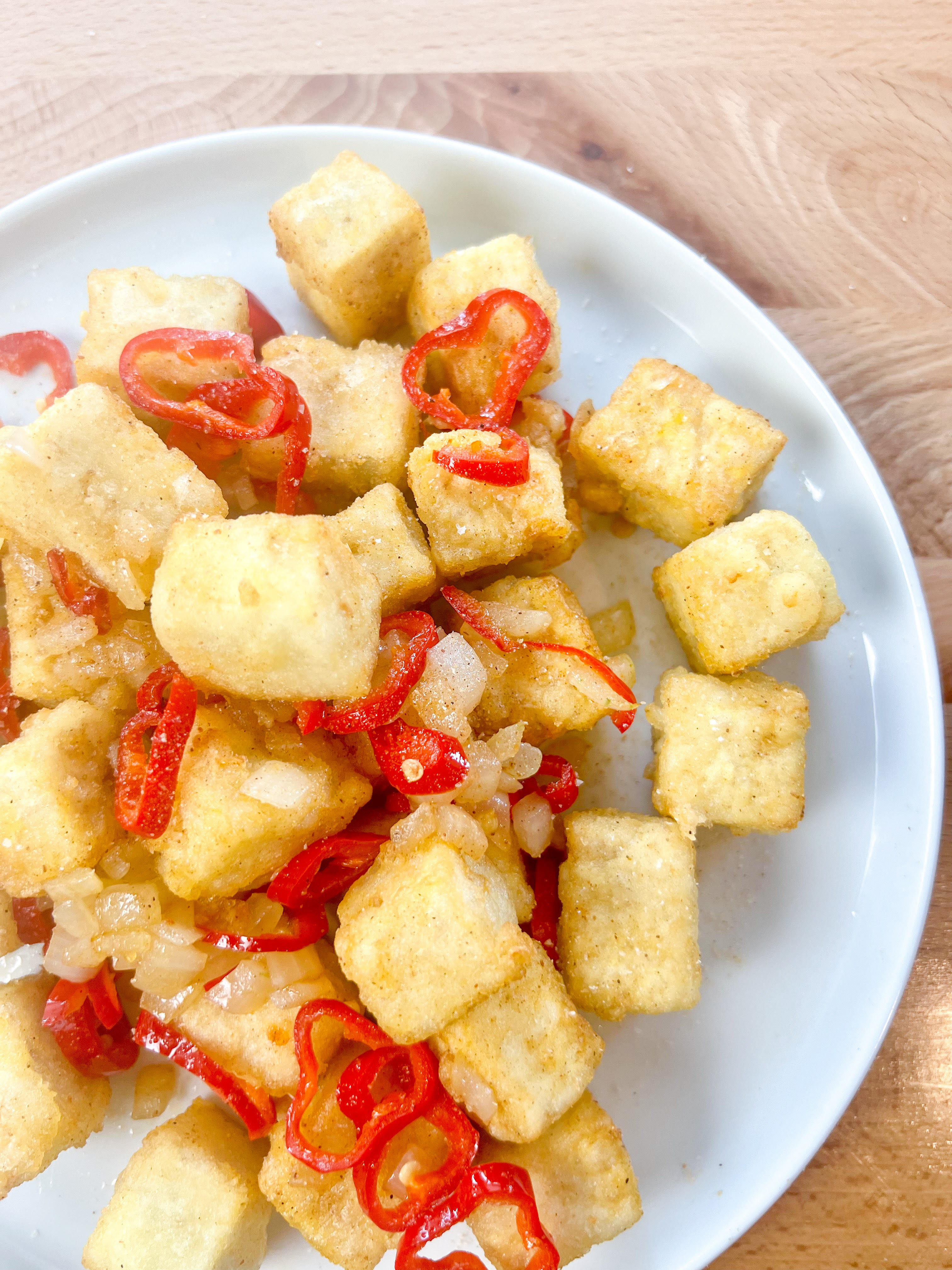 Crispy salt + pepper tofu
