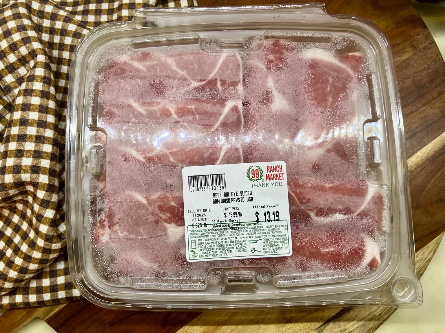 Presliced ribeye saves prep time and stays tender in the soup
